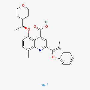 molecular formula C27H27NNaO5 B15496224 (R)-Posenacaftor sodium 