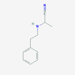 molecular formula C11H14N2 B15496237 Propanenitrile, 2-[(2-phenylethyl)amino]- CAS No. 1564-16-5