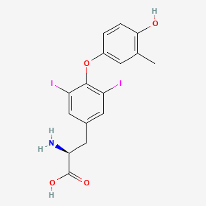 molecular formula C16H15I2NO4 B15496248 O-(4-Hydroxy-3-methylphenyl)-3,5-diiodo-L-tyrosine CAS No. 2378-96-3