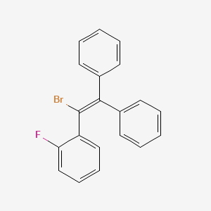 molecular formula C20H14BrF B15496301 ETHYLENE, 1-BROMO-2,2-DIPHENYL-1-(o-FLUOROPHENYL)- CAS No. 796-12-3