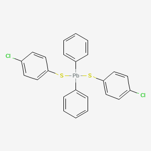 molecular formula C24H18Cl2PbS2 B15496360 Bis[(4-chlorophenyl)sulfanyl](diphenyl)plumbane CAS No. 1104-90-1