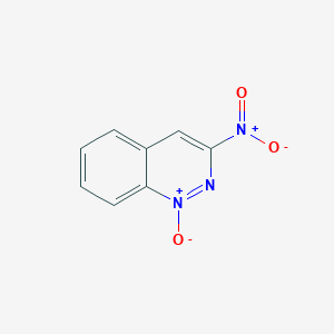 molecular formula C8H5N3O3 B15496384 Cinnoline, 3-nitro-, 1-oxide CAS No. 2096-38-0