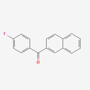 molecular formula C17H11FO B15496438 Methanone, (4-fluorophenyl)-2-naphthalenyl- CAS No. 1543-56-2