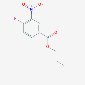 molecular formula C11H12FNO4 B15496445 Butyl 4-fluoro-3-nitrobenzoate CAS No. 584-71-4