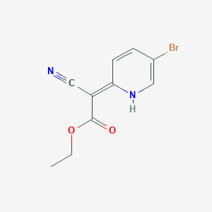molecular formula C10H9BrN2O2 B15496452 Ethyl 2-(5-bromopyridin-2(1H)-ylidene)-2-cyanoacetate 