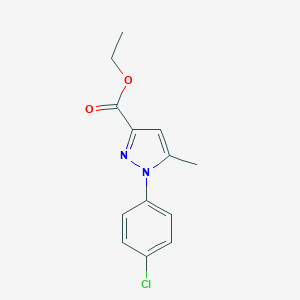 molecular formula C13H13ClN2O2 B154965 1-(4-氯苯基)-5-甲基-1H-吡唑-3-羧酸乙酯 CAS No. 126067-52-5