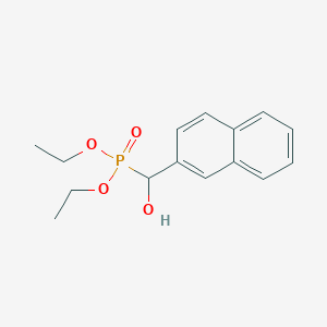molecular formula C15H19O4P B15496524 Phosphonic acid, (hydroxy-2-naphthalenylmethyl)-, diethyl ester CAS No. 1090-99-9