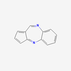 molecular formula C12H8N2 B15496534 Benzo[b]cyclopenta[e][1,4]diazepine CAS No. 267-06-1