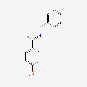 molecular formula C15H15NO B15496541 p-Methoxybenzylidene-benzyl-amine CAS No. 622-72-0