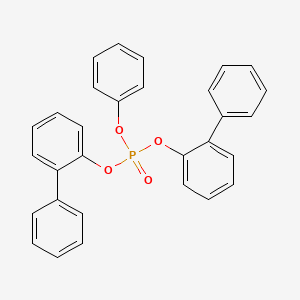 molecular formula C30H23O4P B15496584 Bis(2-biphenylyl) phenyl phosphate CAS No. 597-79-5