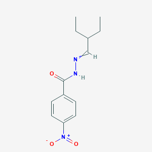 molecular formula C13H17N3O3 B15496683 N-(2-ethylbutylideneamino)-4-nitrobenzamide CAS No. 2447-76-9