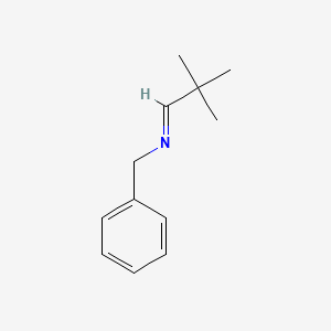 molecular formula C12H17N B15496736 Benzenemethanamine, N-(2,2-dimethylpropylidene)- CAS No. 1775-74-2