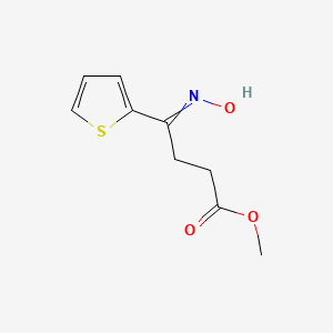 molecular formula C9H11NO3S B15496796 Methyl (4Z)-4-(hydroxyimino)-4-(2-thienyl)butanoate CAS No. 712-85-6