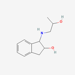 molecular formula C12H17NO2 B15496803 1-(2-hydroxypropylamino)-2,3-dihydro-1H-inden-2-ol CAS No. 778-76-7
