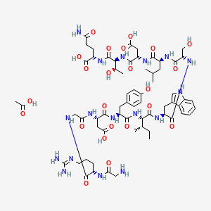 molecular formula C64H95N17O23 B15496846 Oligopeptide-68 Acetate 