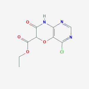 molecular formula C9H8ClN3O4 B15496852 Ethyl 4-Chloro-7-oxo-7,8-dihydro-6H-pyrimido[5,4-b][1,4]oxazine-6-carboxylate 