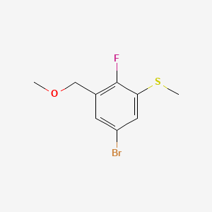 molecular formula C9H10BrFOS B15496953 (5-Bromo-2-fluoro-3-(methoxymethyl)phenyl)(methyl)sulfane 