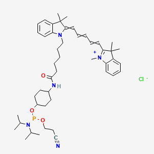 molecular formula C47H67ClN5O3P B15497092 Cyanine5 phosphoramidite 