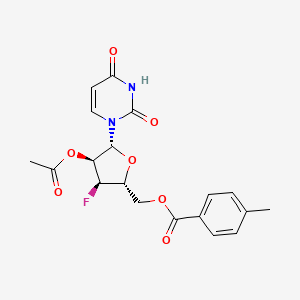 molecular formula C19H19FN2O7 B15497138 2'-O-Methyl-5-Iodo-Uridine 