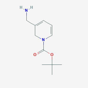molecular formula C11H18N2O2 B15497195 tert-butyl 3-(aminomethyl)-2H-pyridine-1-carboxylate 