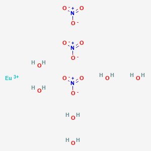 molecular formula EuH12N3O15 B154972 Europium Nitrate Hexahydrate CAS No. 10031-53-5