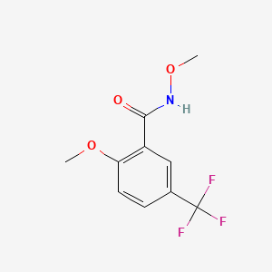 molecular formula C10H10F3NO3 B15497214 N,2-dimethoxy-5-(trifluoromethyl)benzamide 