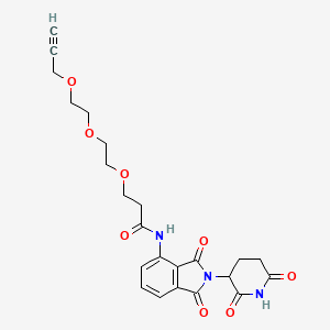 molecular formula C23H25N3O8 B15497398 Pomalidomide-CO-PEG3-propargyl 