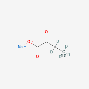 molecular formula C4H5NaO3 B15497421 sodium;3,3,4,4,4-pentadeuterio-2-oxo(413C)butanoate 