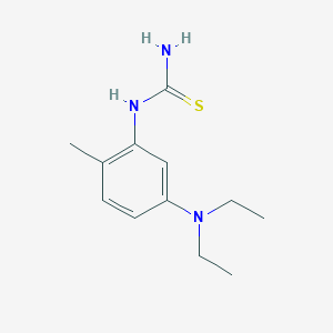 molecular formula C12H19N3S B15497473 1-(5-(Diethylamino)-2-methylphenyl)thiourea 