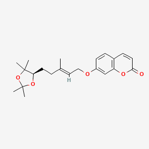 molecular formula C22H28O5 B15497527 Marmin acetonide 
