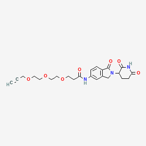 molecular formula C23H27N3O7 B15497559 Lenalidomide-5'-CO-PEG3-propargyl 