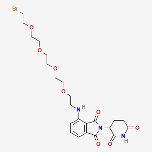 molecular formula C23H30BrN3O8 B15497634 Pomalidomide-PEG4-C2-Br 