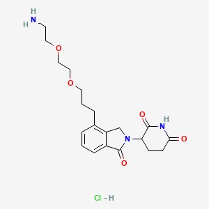 molecular formula C20H28ClN3O5 B15497652 Phthalimidinoglutarimide-C3-O-PEG1-C2-amine HCl 