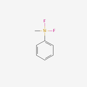 molecular formula C7H8F2Si B15497672 Phenyl methyl difluorosilane CAS No. 328-57-4