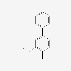 molecular formula C14H14S B15497683 Methyl(4-methyl-[1,1'-biphenyl]-3-yl)sulfane 