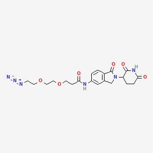 molecular formula C20H24N6O6 B15497705 Lenalidomide-5'-CO-PEG2-C2-azide 