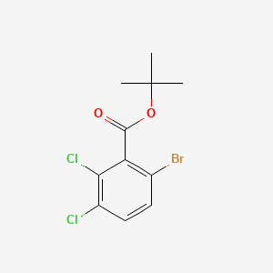 molecular formula C11H11BrCl2O2 B15497782 t-Butyl 6-bromo-2,3-dichlorobenZoate 
