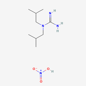 molecular formula C9H22N4O3 B15497822 Guanidine, 1,1-diisobutyl-, nitrate CAS No. 329-32-8
