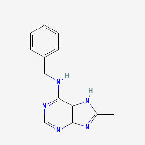 molecular formula C13H13N5 B15497844 N-benzyl-8-methyl-7H-purin-6-amine CAS No. 1454-52-0