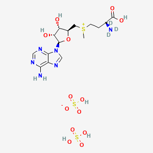 molecular formula C15H26N6O13S3 B15497924 S-(5'-Adenosyl)-L-methionine-d3 disulfate salt 