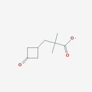 molecular formula C9H13O3- B15497997 3-Oxocyclobutylpivalate 