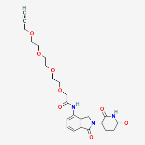 molecular formula C24H29N3O8 B15498022 Lenalidomide-acetamido-O-PEG3-propargyl 