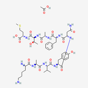 molecular formula C50H77N11O15S B15498441 LCMV gp33-41 acetate 