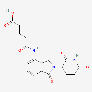 molecular formula C18H19N3O6 B15498443 Lenalidomide-CO-C3-acid 