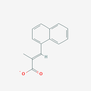 molecular formula C14H11O2- B15498491 alpha-Naphthylmethacrylate 