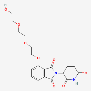 molecular formula C19H22N2O8 B15498535 Thalidomide-O-PEG3-alcohol 