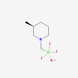 molecular formula C7H14BF3KN B15498756 Potassium (S)-trifluoro((3-methylpiperidin-1-yl)methyl)borate 