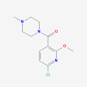 molecular formula C12H16ClN3O2 B15498940 (6-Chloro-2-methoxypyridin-3-yl)(4-methylpiperazin-1-yl)methanone 