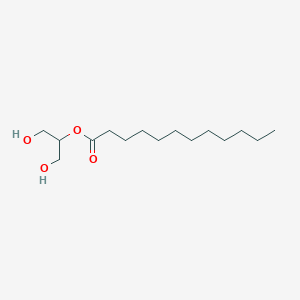 molecular formula C15H30O4 B154990 Dodecanoic acid, 2-hydroxy-1-(hydroxymethyl)ethyl ester CAS No. 1678-45-1