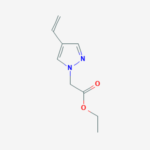 molecular formula C9H12N2O2 B15499061 ethyl 2-(4-ethenyl-1H-pyrazol-1-yl)acetate 